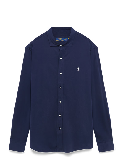 Polo met gebreide kraag – Casual overhemd